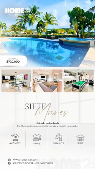 Penthouse en Conjunto Residencial Siete Mares, Lechería