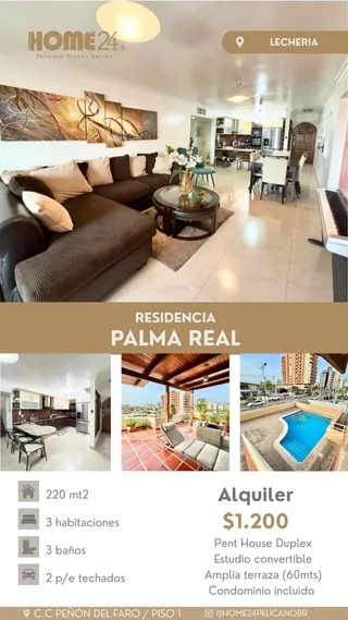 Apartamento en Av. Bolivar de Lechería, Residencias Palma Real