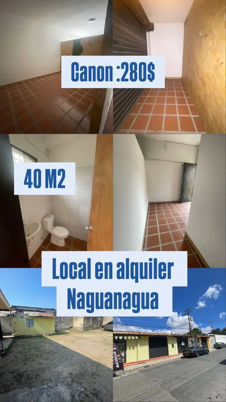 Local en Alquiler en NAGUANAGUA 40m² — USD 280