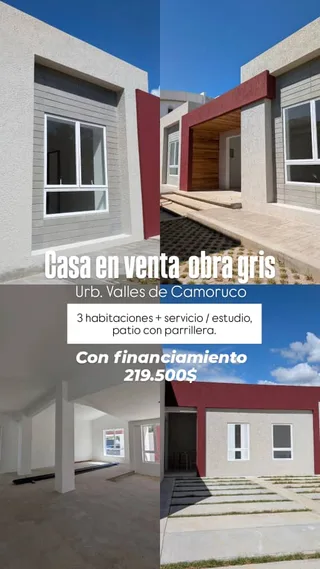 Casa en Valle de Camoruco