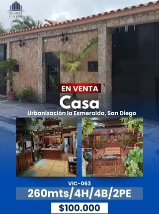 Casa en Urb La Esmeralda, San Diego