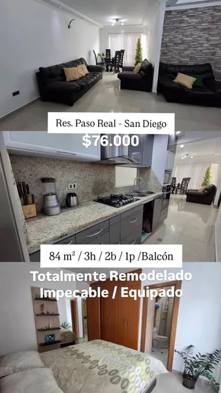 Apartamento en Res. Paso Real, San Diego