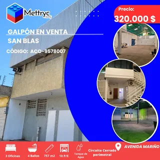 Galpón en CASCO CENTRAL DE San Blas, AVENIDA MARIÑO
