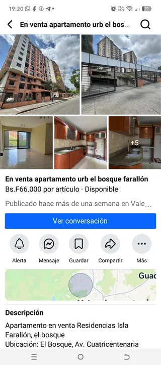 Apartamento en El Bosque, Av. Cuatricentenaria