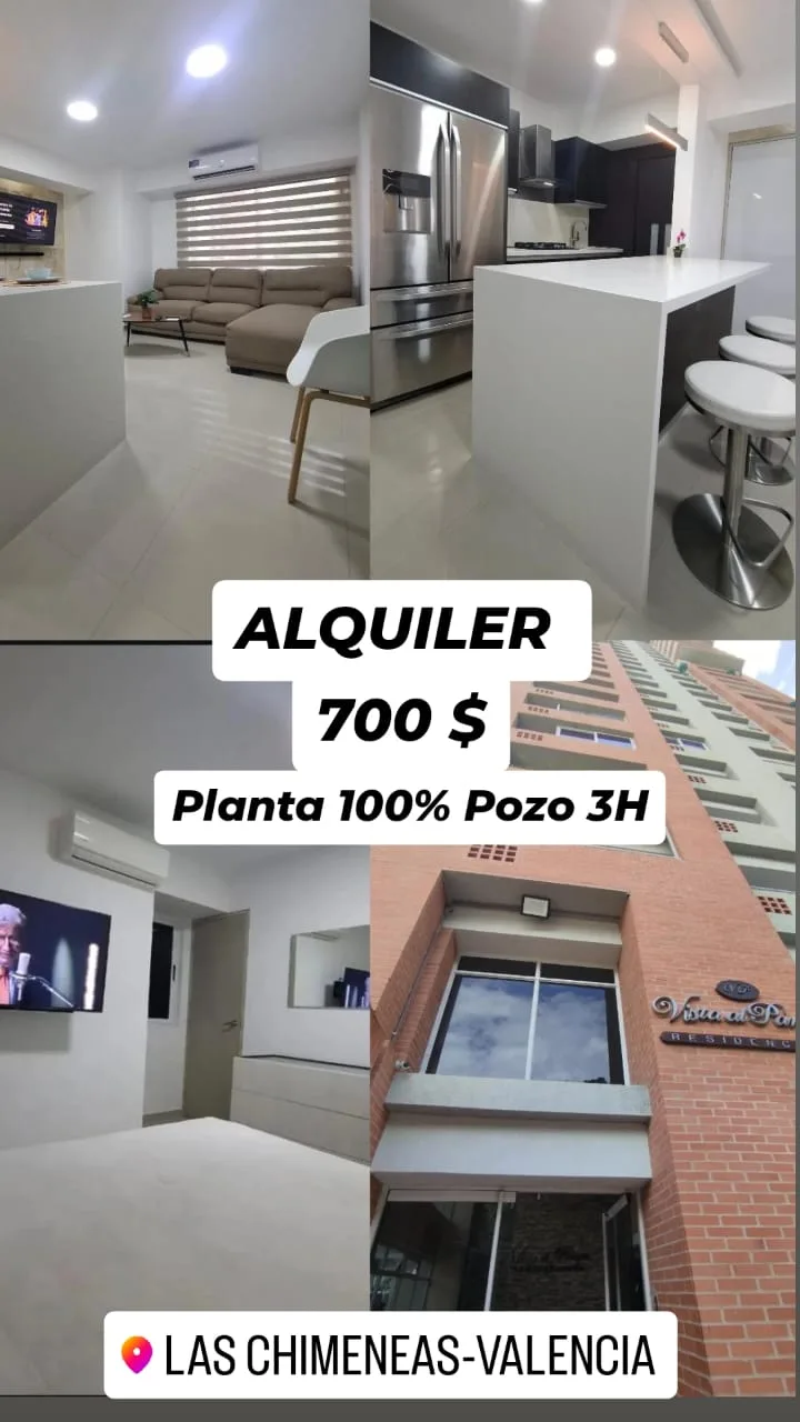 Apartamento en Alquiler en Urb El Bosque — 3 hab 108m² — USD 700