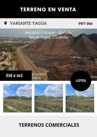 Terreno en variante San Diego- Yagua, Guacara Valencia-Carabobo
