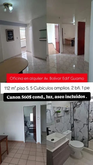 Oficina en Av. Bolívar Edificio Guamo