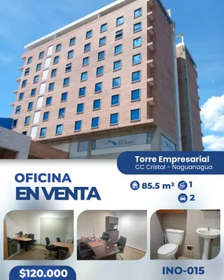 Oficina en Torre Empresarial CC Cristal - Naguanagua