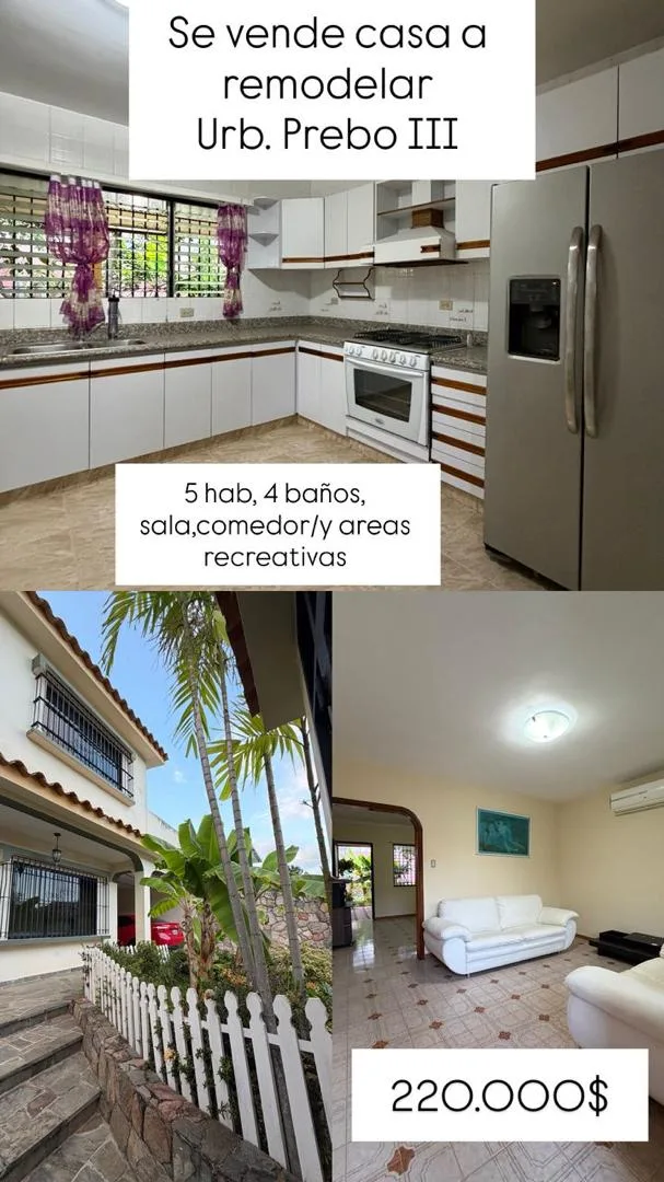 Casa en Venta en urb. Prebo III — USD 220,000