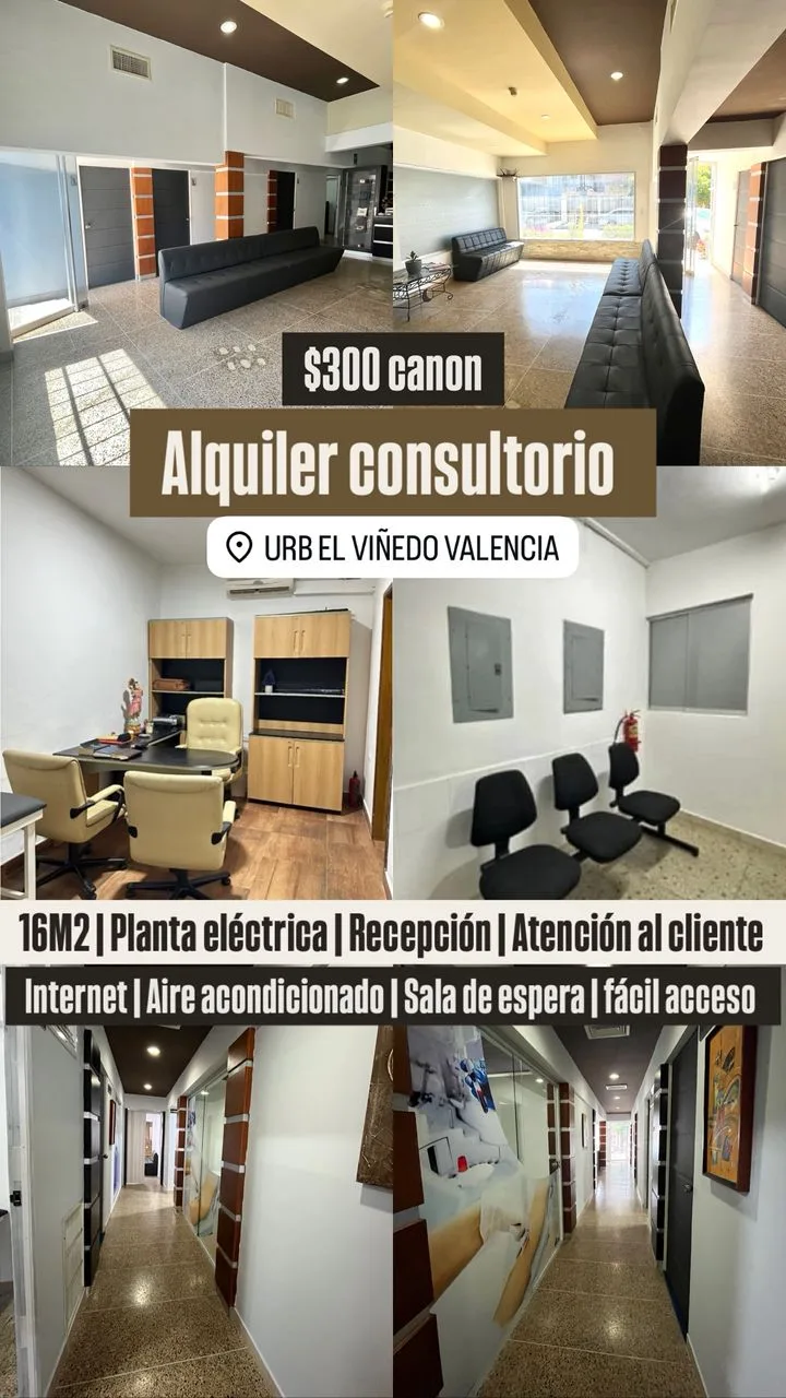 Oficina en Alquiler en El Viñedo 16m² — USD 300
