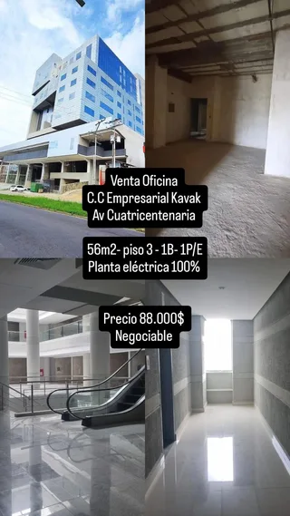 Oficina en C.C Empresarial Kavak, Av Cuatricentenaria