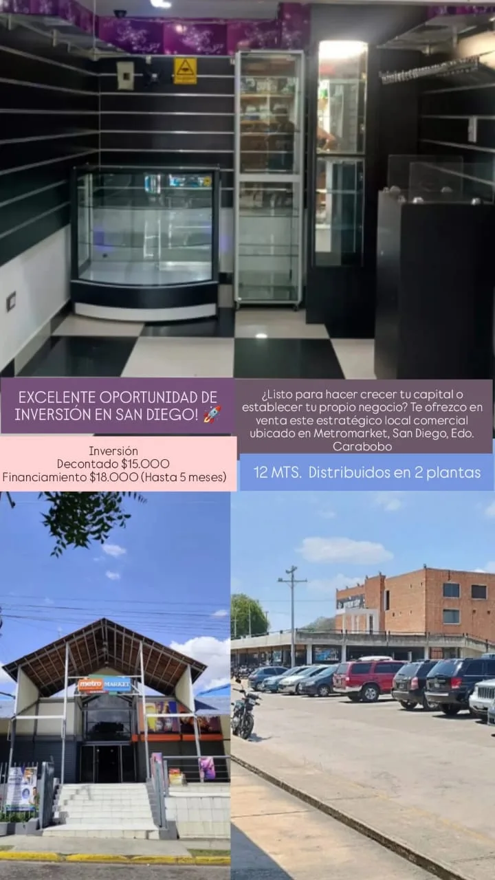 Local en Venta en Metromarket, San Diego 12m² — USD 18,000