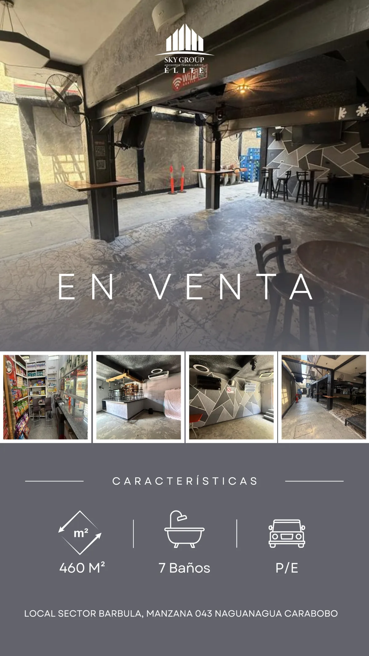 Local en Venta en Sector Vivienda Rural Bárbula, Manzana 43, Naguanagua – Carabobo 460m² — USD 170,000