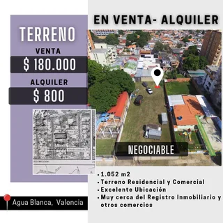 Terreno en Agua Blanca, Valencia