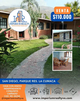 Casa en Parque Res. La Cumaca, San Diego