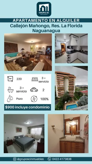 Apartamento en Callejón Mañongo, Res. La Florida – Naguanagua