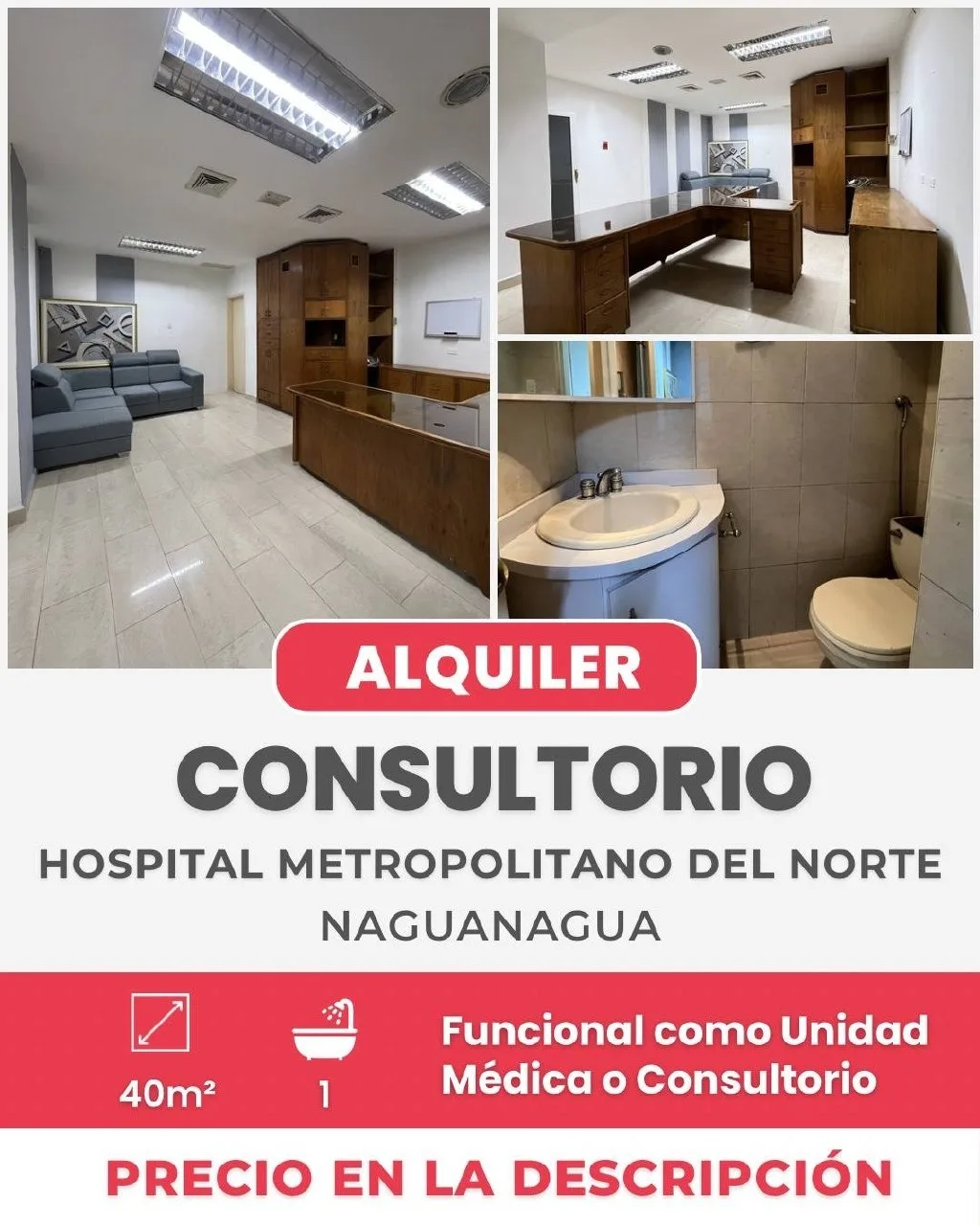 Local en Alquiler en Hospital Metropolitano del Norte, Naguanagua 40m² — USD 300
