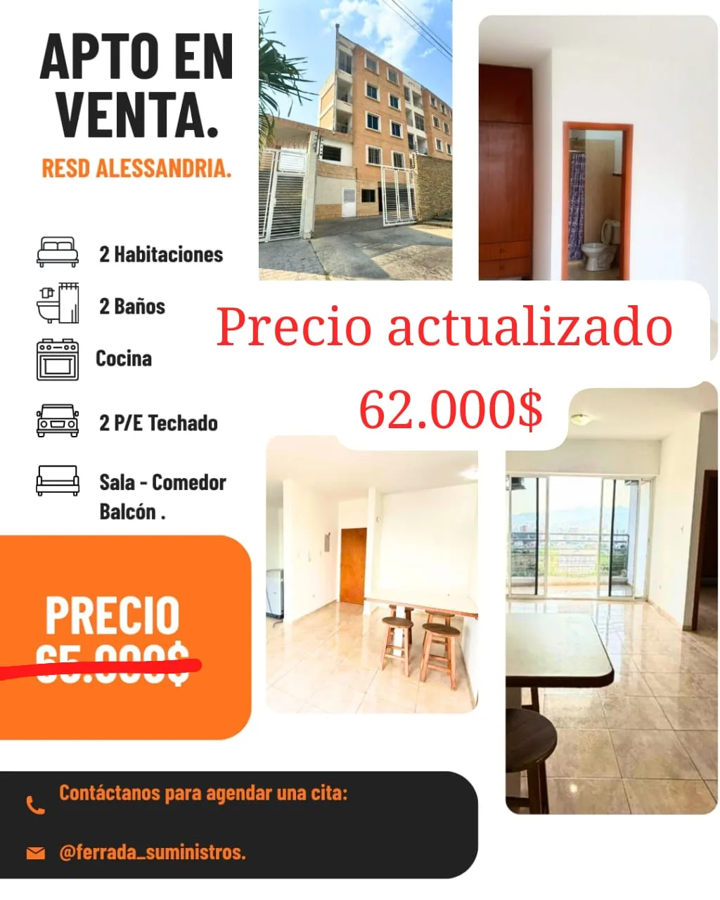 Apartamento en Venta en Mañongo, Naguanagua, Conjunto Residencial Alessandria — 2 hab 78m² — USD 62,000
