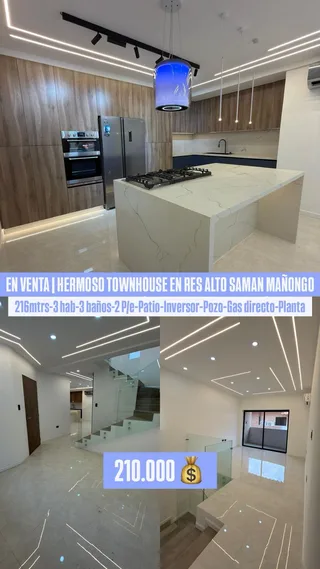 Townhouse en Res Alto Saman, Mañongo