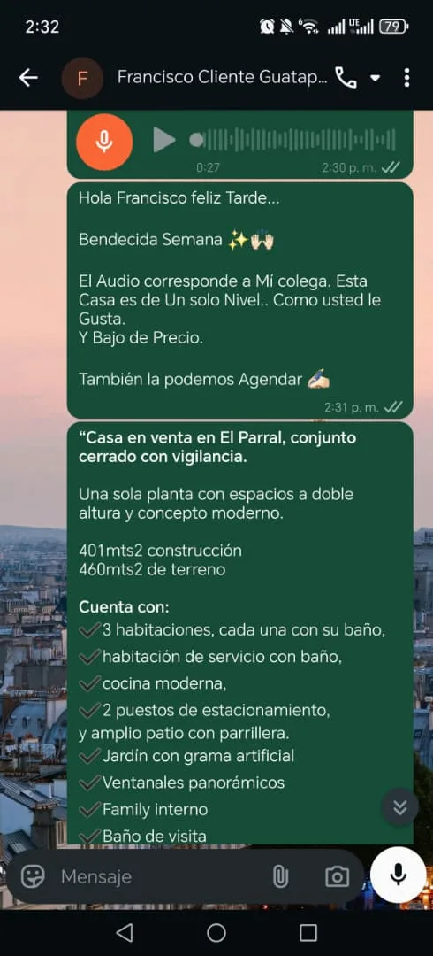 Casa en Venta en El Parral — 3 hab 401m² — Precio a consultar