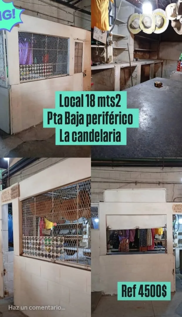 Local en Venta en Periférico Candelaria, Valencia 18m² — USD 4,500