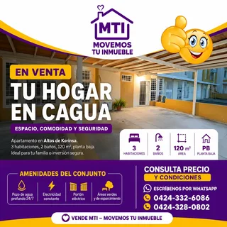 Apartamento en Altos de Korinsa, Cagua