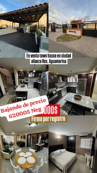 Townhouse en Ciudad Alianza, conjunto Residencial Aguamarina