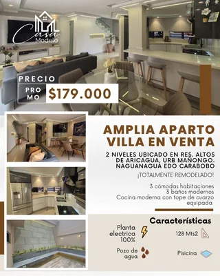 Apartamento en Res. Altos de Aricagua, Urb Mañongo. Naguanagua edo Carabobo