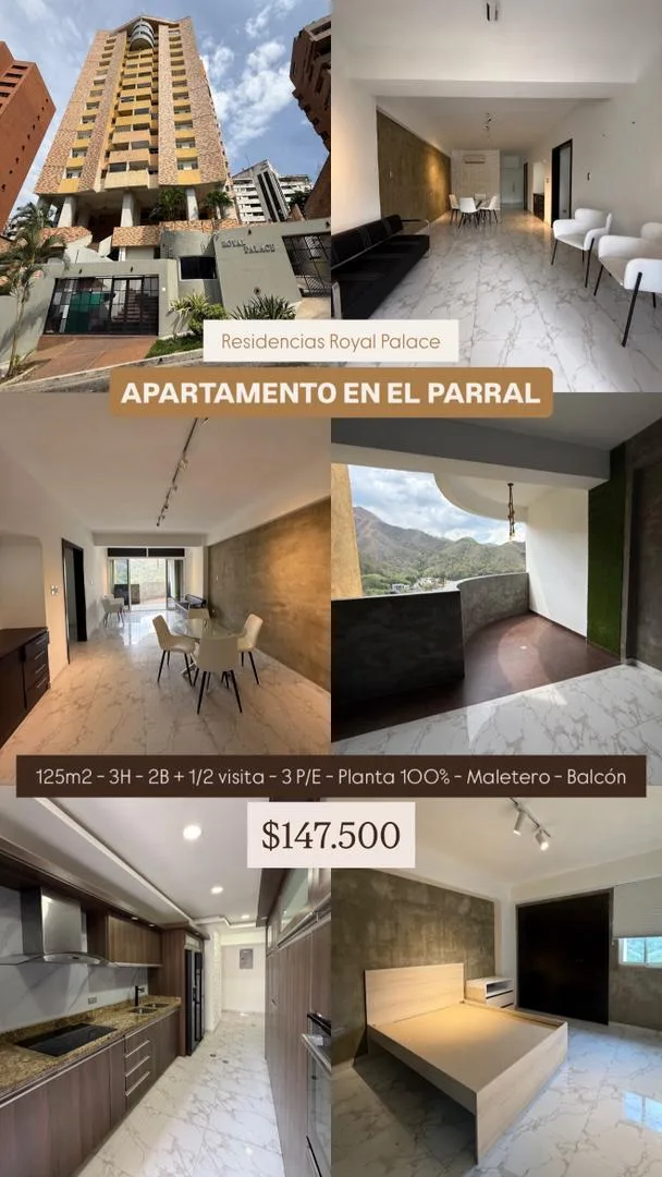 Apartamento en Venta en Urb El Parral — 3 hab 125m² — USD 147,500