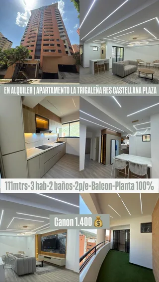 Apartamento en La Trigaleña Res Castallana Plaza