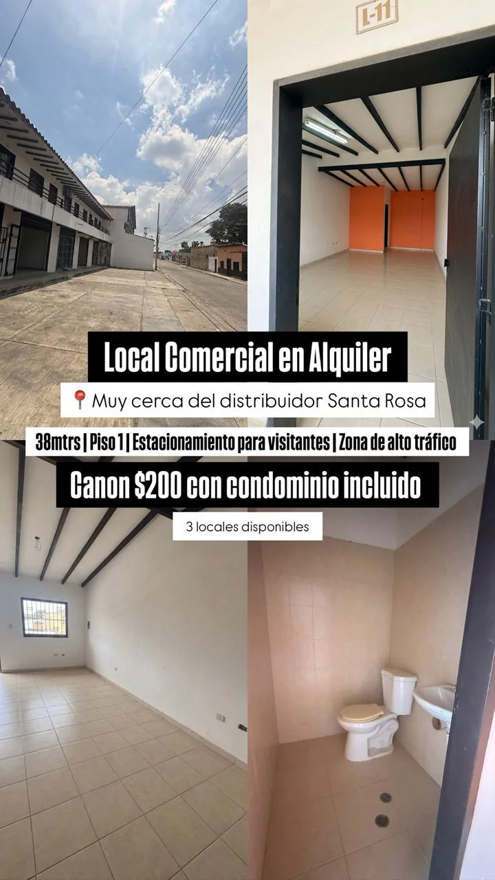 Local en Alquiler en cercano a Av Las Ferias y diagonal a Av Enrique Tejera 38m² — USD 200