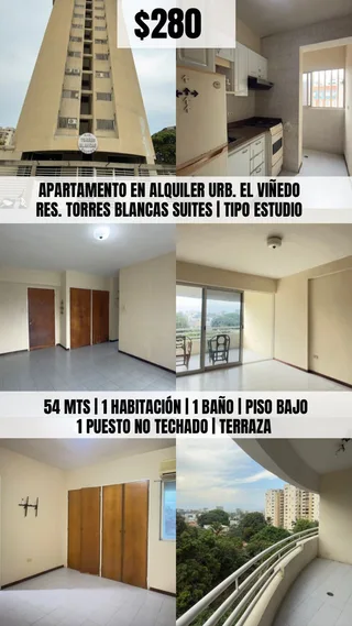 Apartamento en Res. Torres Blancas Suites, URB. El Viñedo