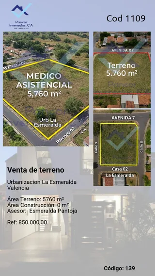 Terreno en Urbanización La Esmeralda