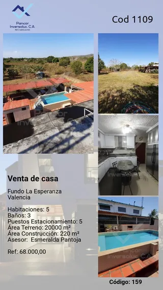 Terreno en Fundo La Esperanza, Tocuyito, Valencia