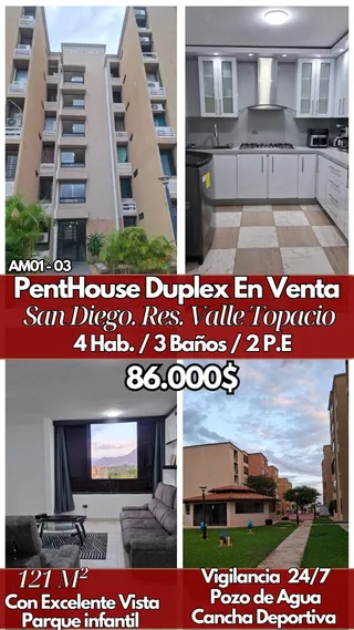 Apartamento en San Diego, Res. Valle Topacio