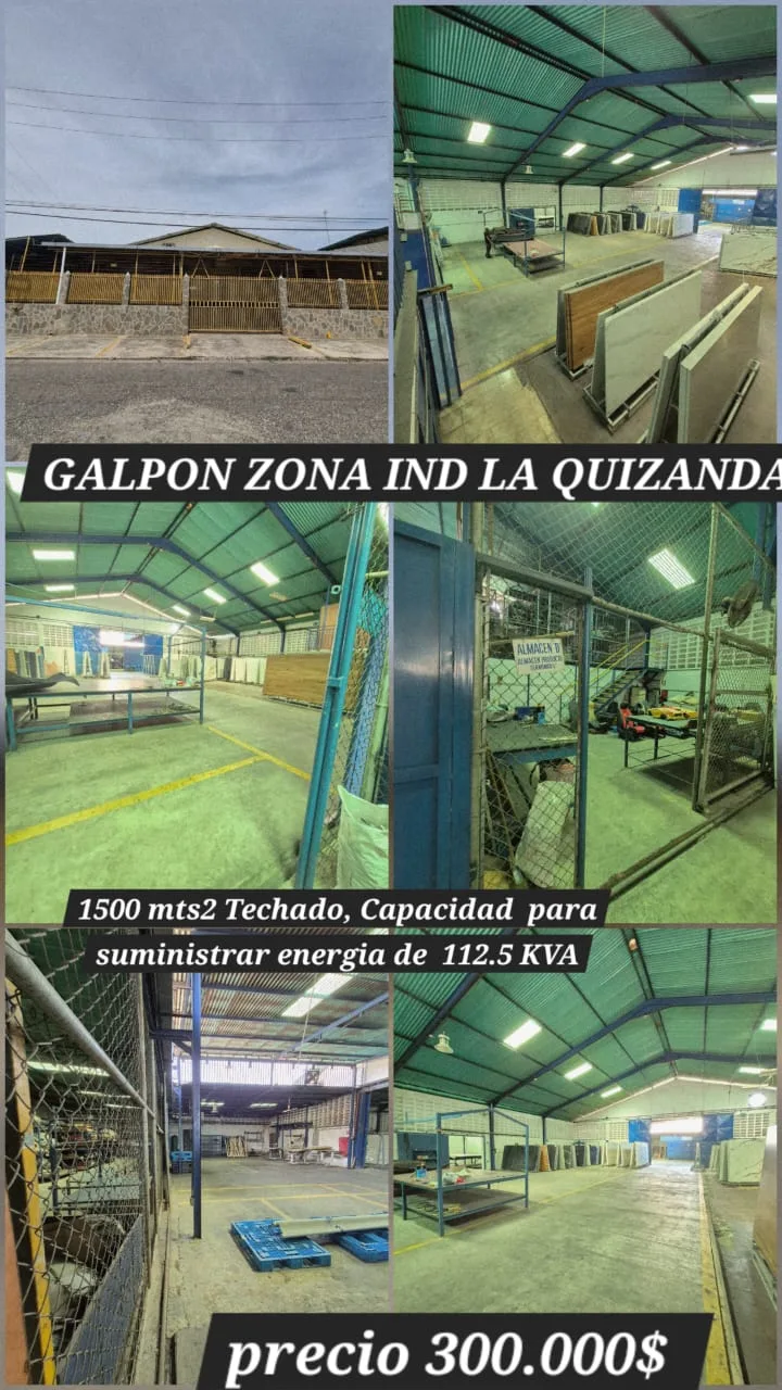 Local en Venta en Zona Ind La Quizanda 1500m² — USD 300,000