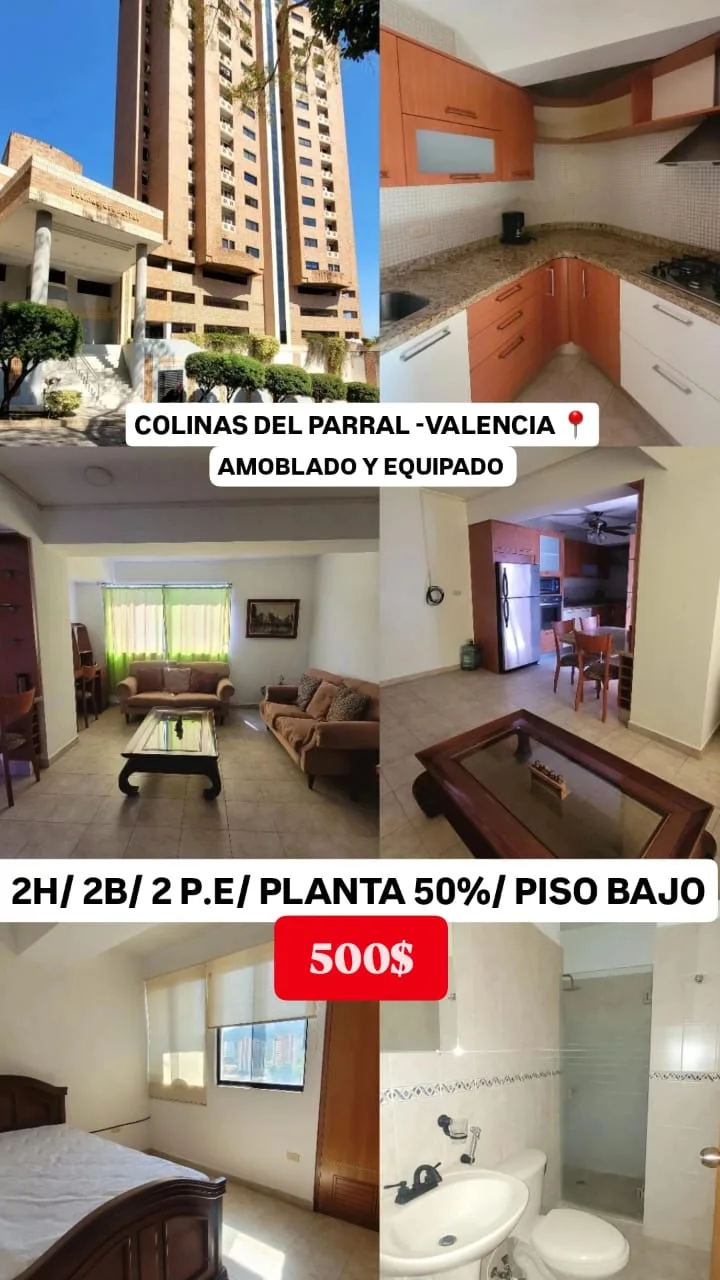 Apartamento en Alquiler en Colinas del Parral — 2 hab — USD 500