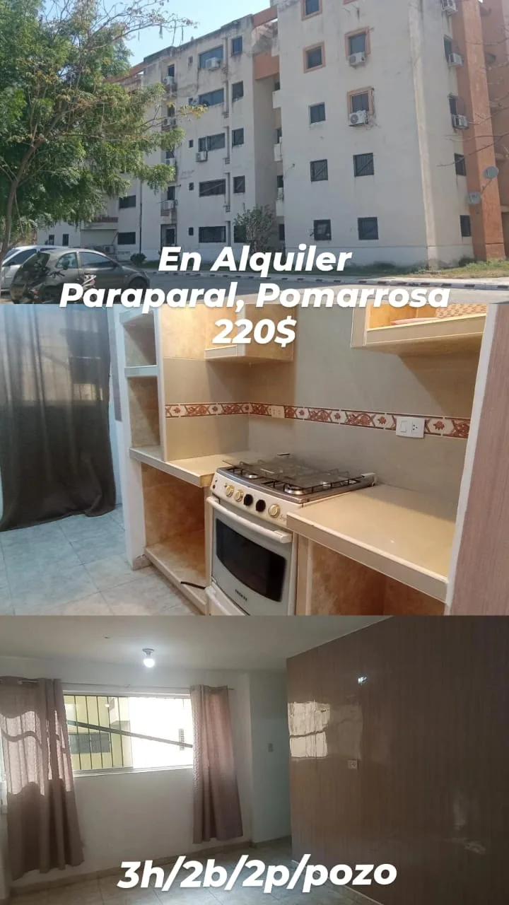 Apartamento en Alquiler en Paraparal, Pomarrosa — 3 hab 65m² — USD 220