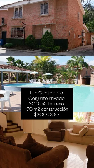 Townhouse en Los Aleros de Guataparo