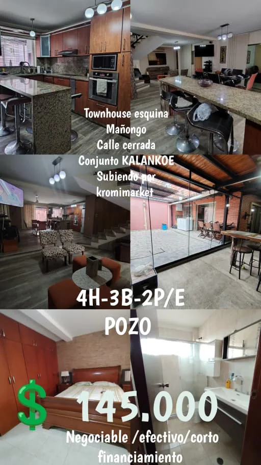 Townhouse en Venta en JARDÍN MAÑONGO, villa kalankoe — 3 hab 142m² — USD 145,000