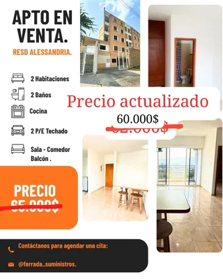 Apartamento en Mañongo, Naguanagua, Conjunto Residencial Alessandria