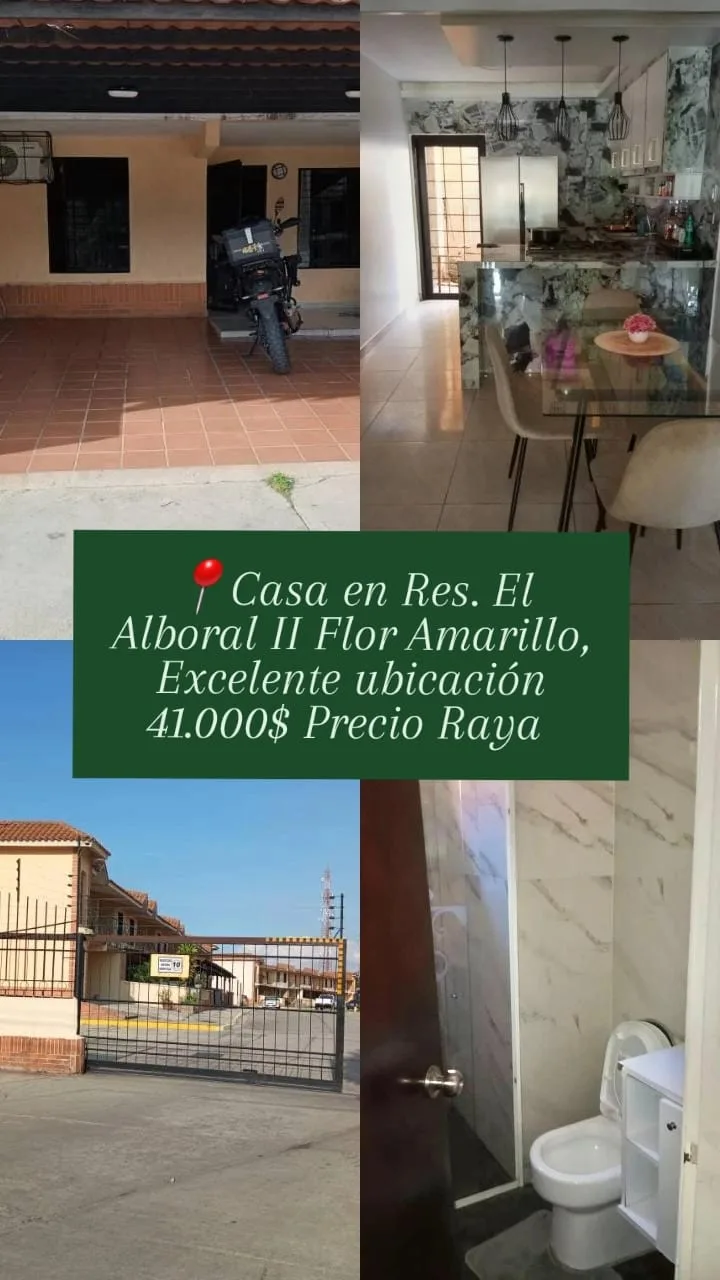 Casa en Venta en Urbanización Flor Amarillo Conjunto Residencial El Alboral II — 3 hab 42m² — USD 41,000