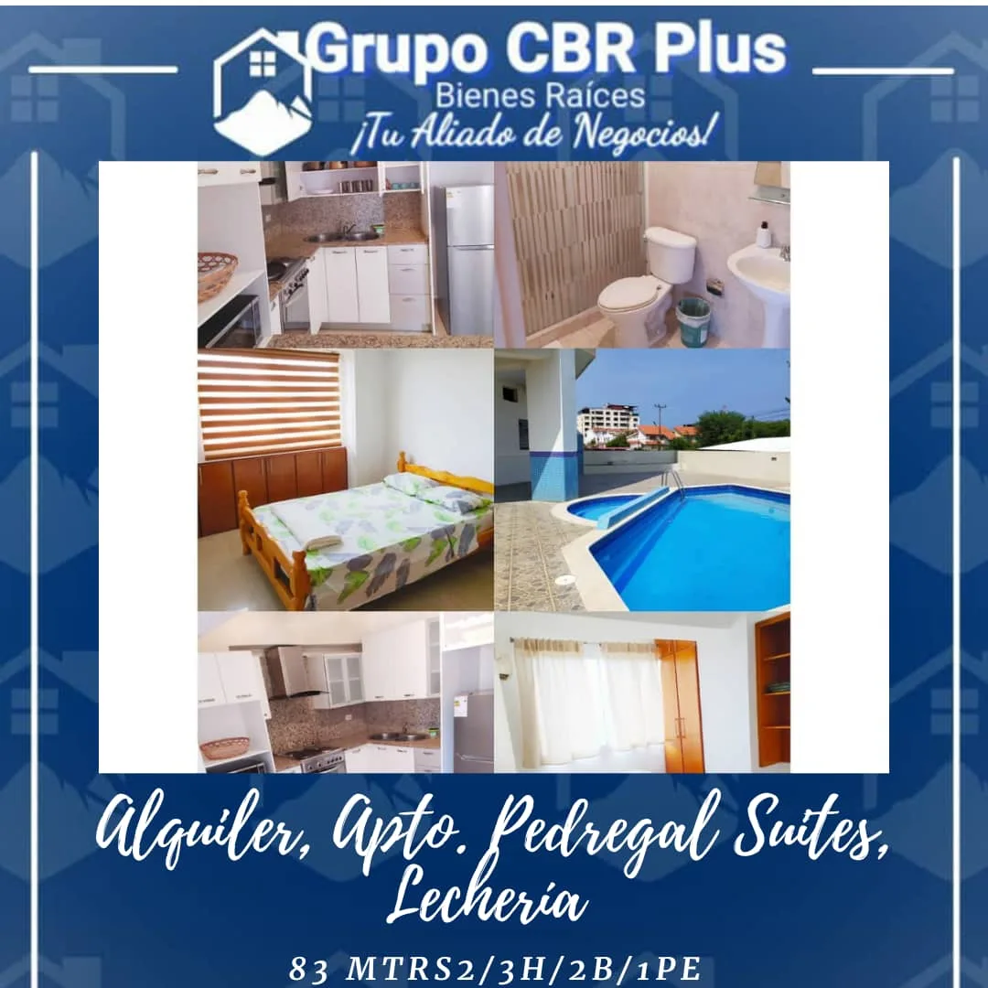 Apartamento en Alquiler en Res. Pedregal Suites, sector piñonal, Lechería — 3 hab 83m² — USD 500