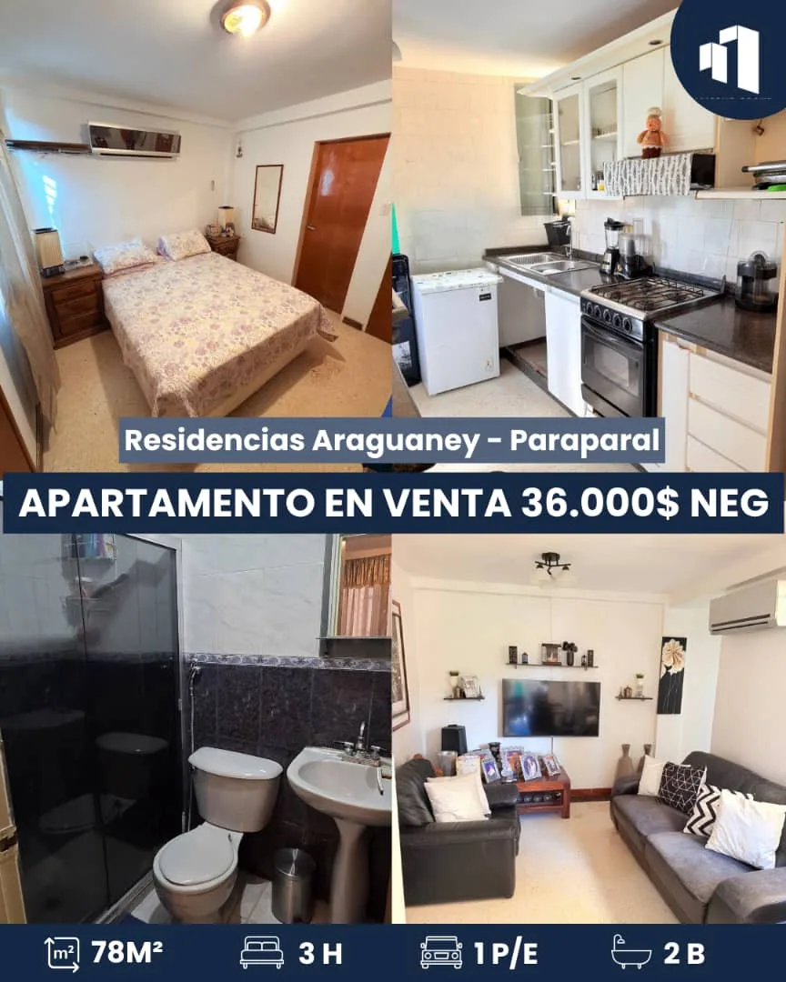Apartamento en Venta en Residencias Araguane y Paraparal — 3 hab 78m² — USD 36,000