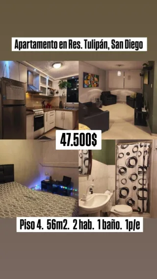 Apartamento en Res. Tulipán, San Diego
