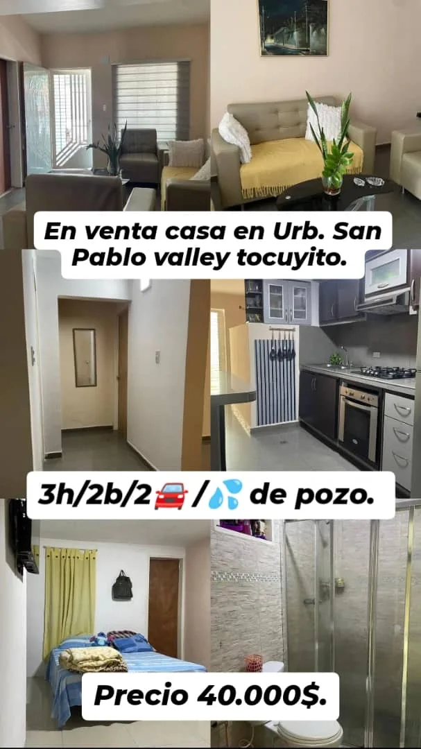 Casa en Venta en San Pablo valley — 3 hab 200m² — USD 40,000