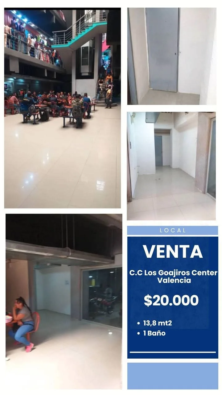 Local en Venta en C.c Los Goajiros Center 14m² — USD 20,000