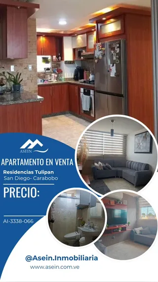 Apartamento en Residencias Tulipán San Diego-Carabobo