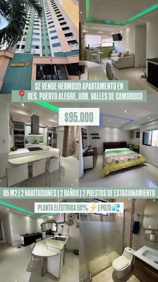 Apartamento en Valles de Camoruco, Res. Puerto Alegre