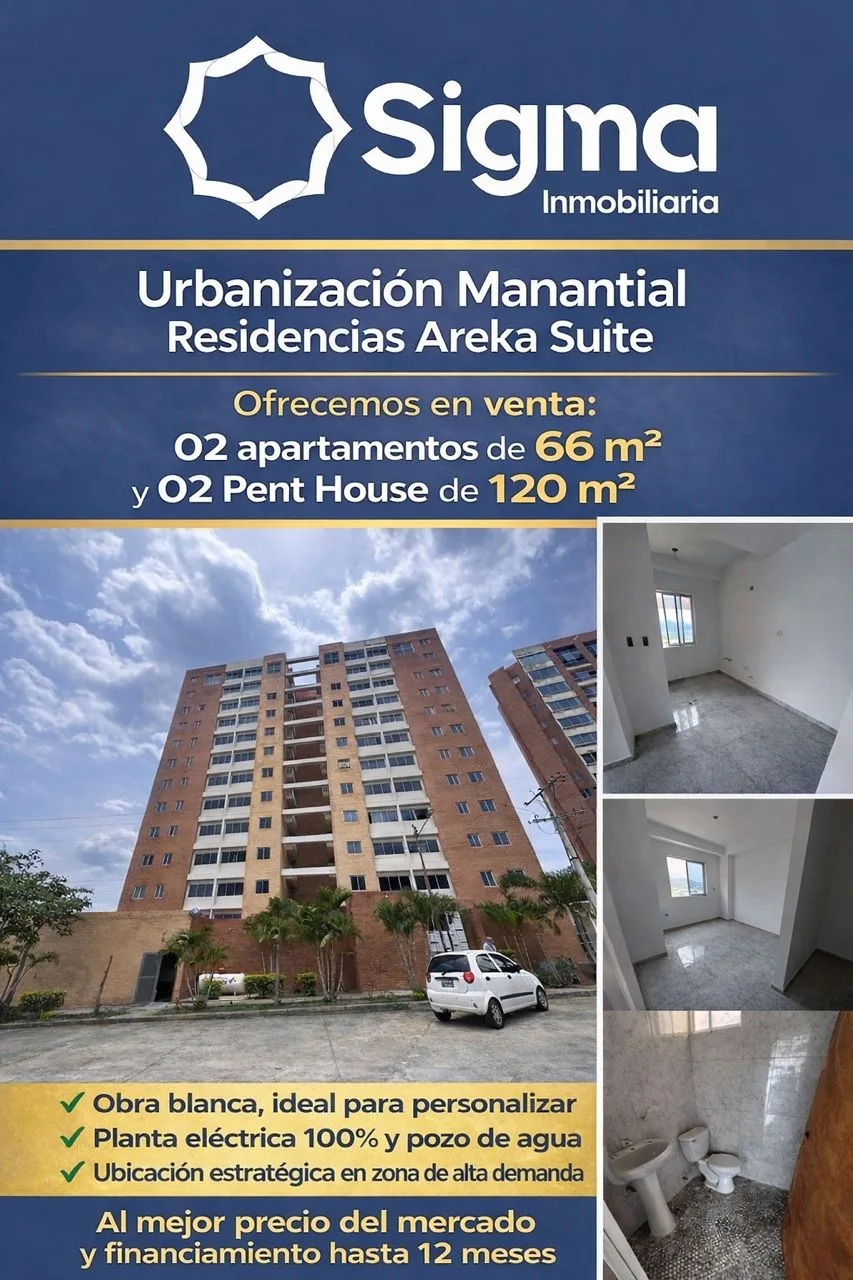 Apartamento en Venta en Areka Suites, Urb. Manantial — 2 hab 129m² — USD 98,000